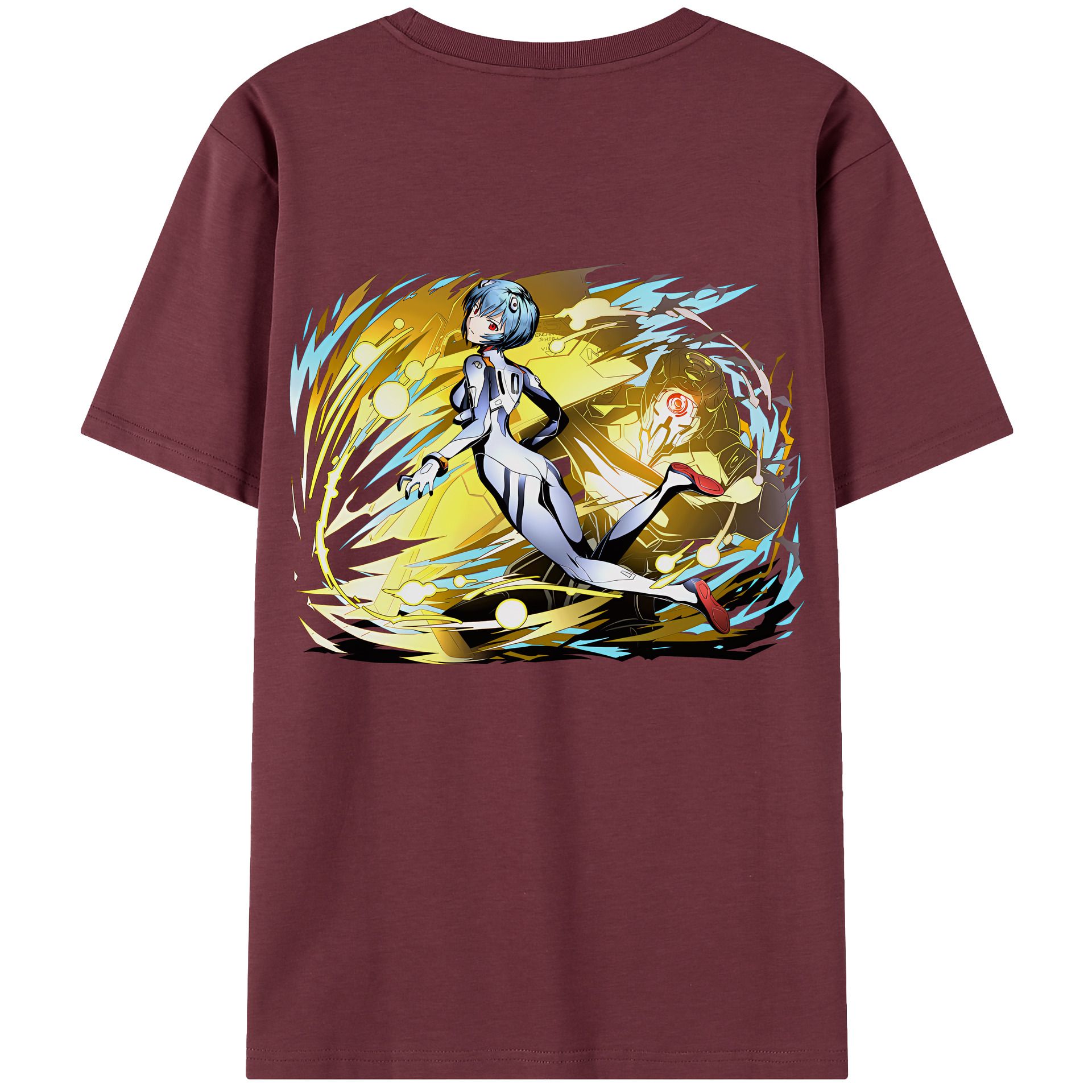（画像用） EVA 新世紀エヴァンゲリオン 綿100％半袖Tシャツ（背面プリント）